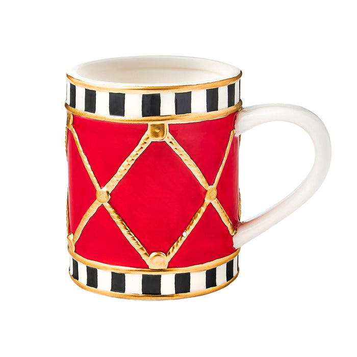 godinger Christmas Checkered Drum Mug