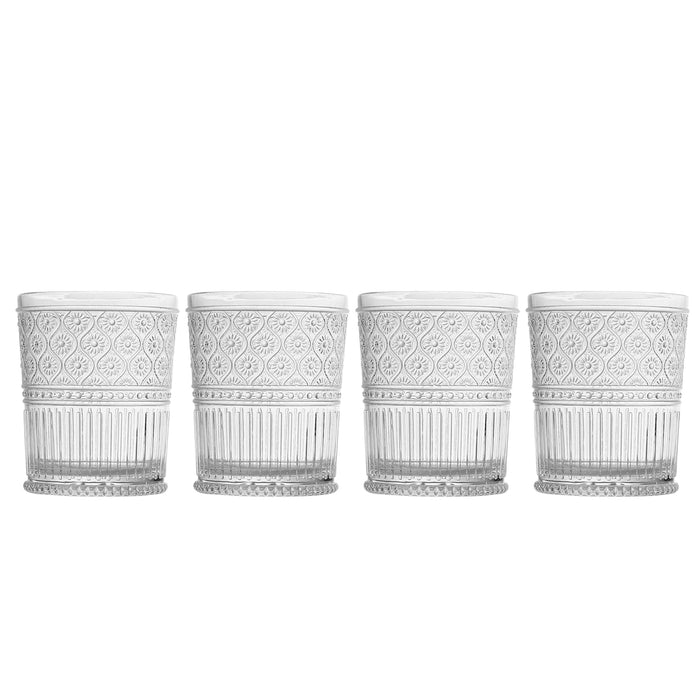 Godinger Claro Acrylic Double Old Fashion Set Of 4