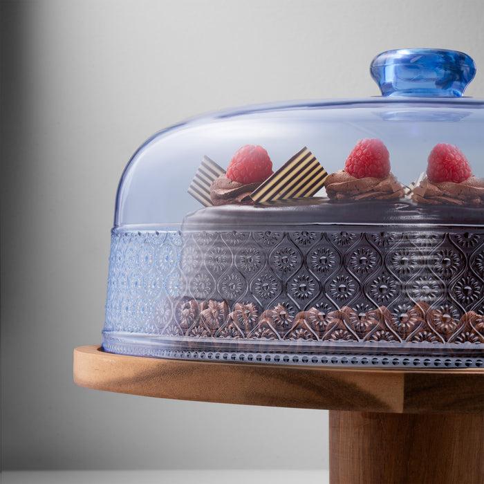 Godinger Claro Blue Acrylic Cake Dome
