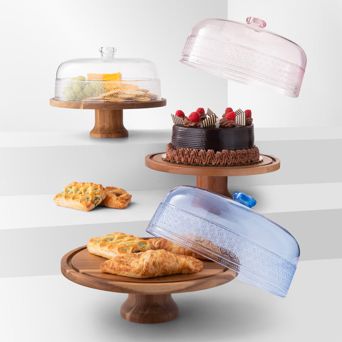 Godinger Claro Blue Acrylic Cake Dome