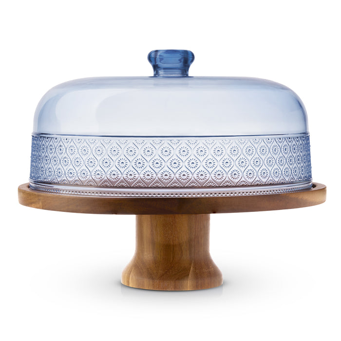 godinger Claro Blue Acrylic Cake Dome
