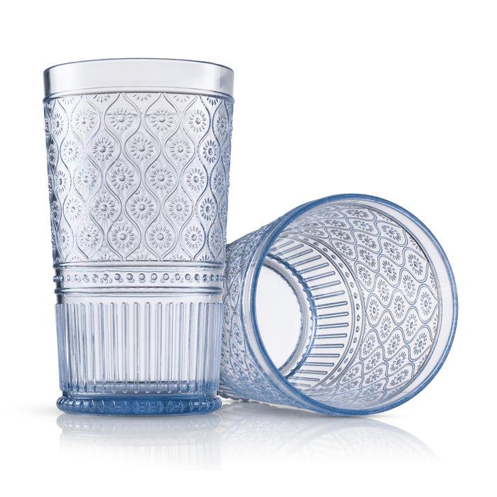 Godinger Claro Blue Acrylic Highball Set Of 4