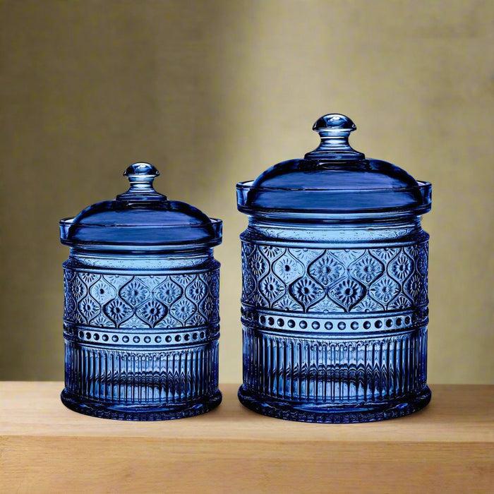 Godinger Claro Blue Medium Canister