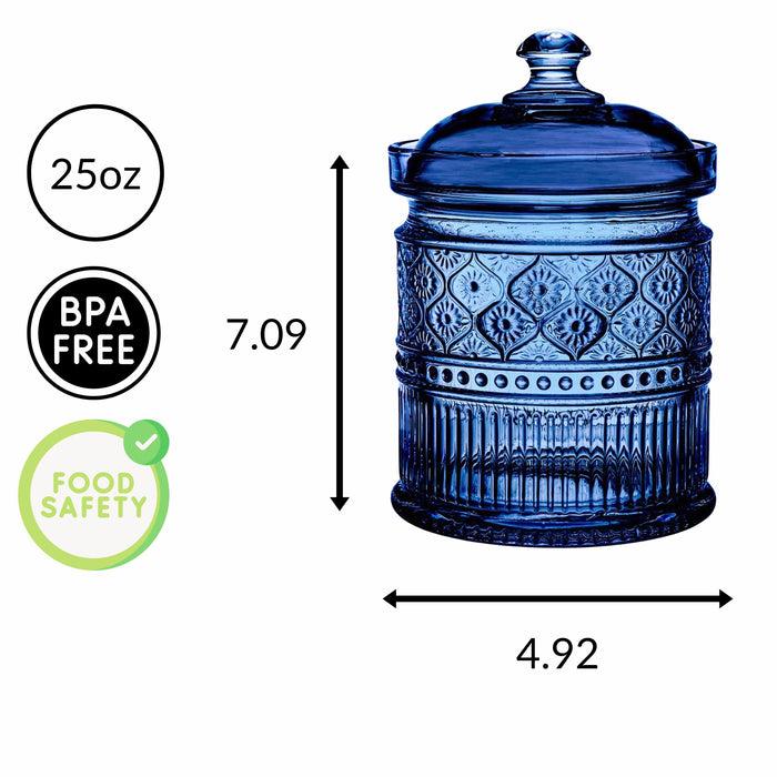 Godinger Claro Blue Medium Canister