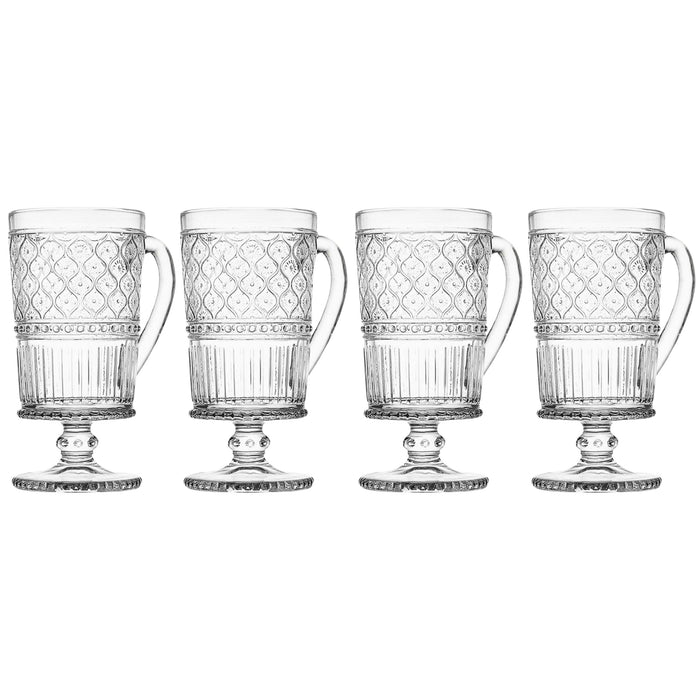 Godinger Claro Footed Coffee Mug Set Of 4