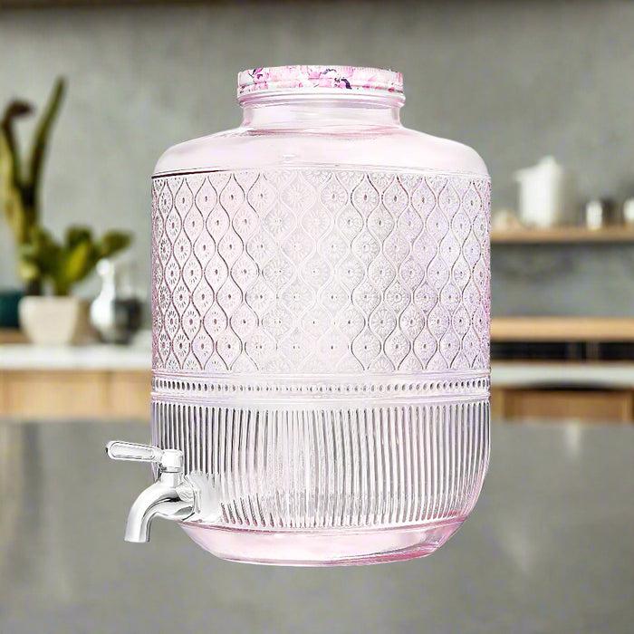 Godinger Claro Pink Beverage Dispenser