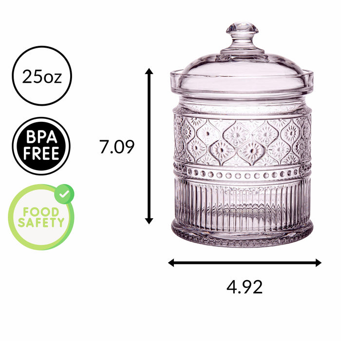 Godinger Claro Pink Medium Canister