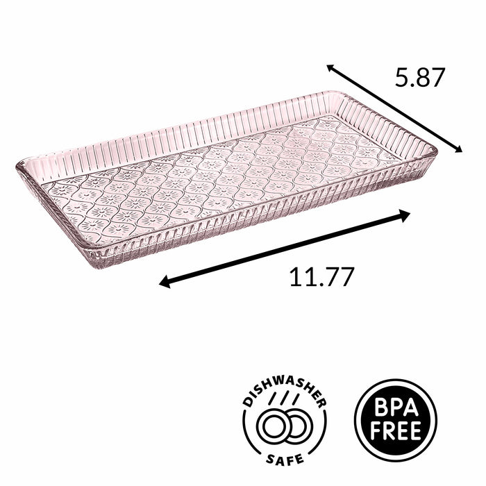 Godinger Claro Pink Serving Tray