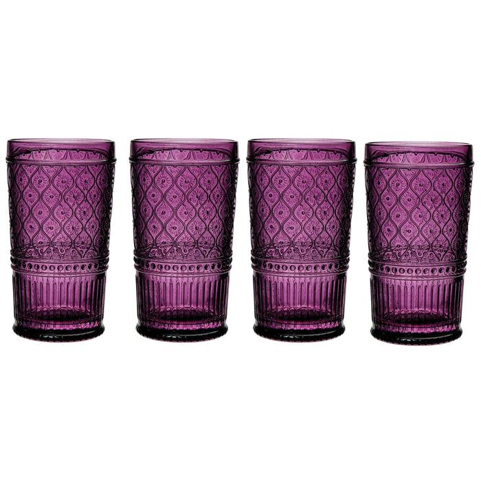godinger Claro Plum Highball Set of 4