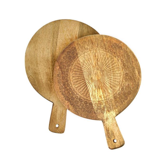 Godinger Claro Round Paddle Board Set