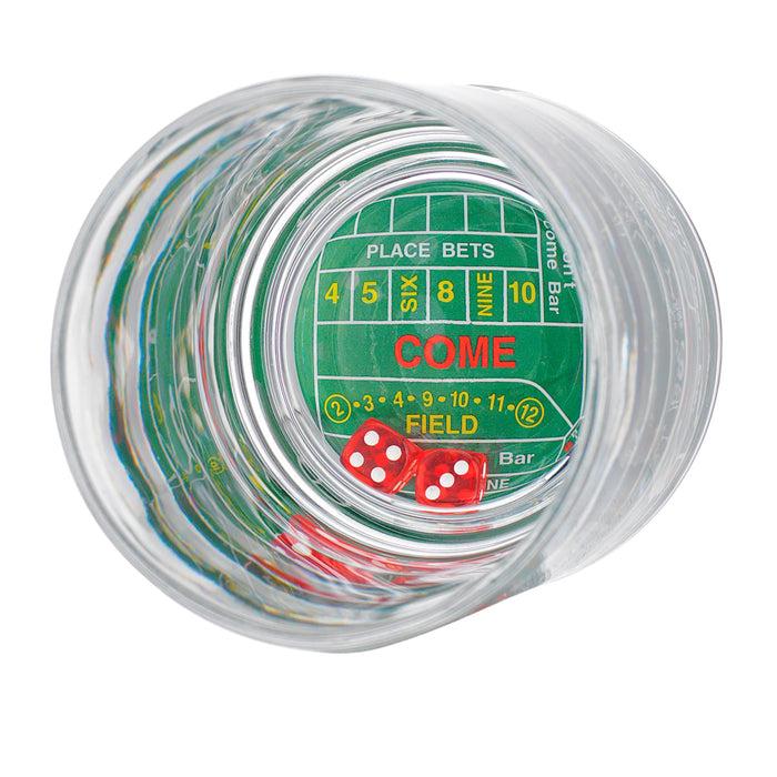 Godinger Craps Shoot Double Old Fashion Set Of 2