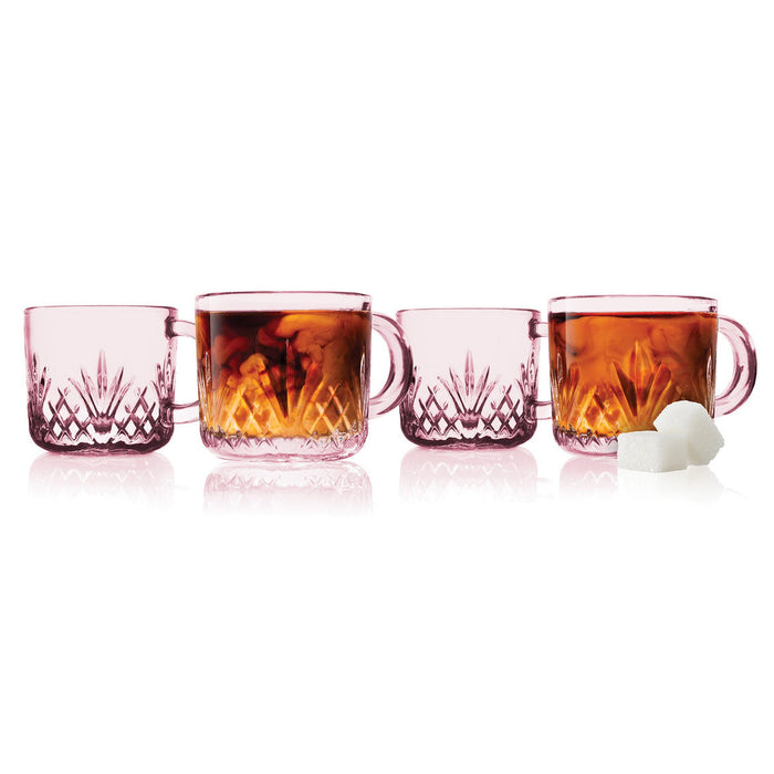 godinger Dublin Blush Espresso Mug Set of 4