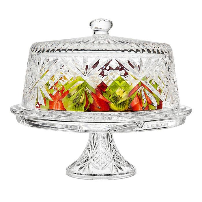 Godinger Dublin Crystal 4 In 1 Cake Dome
