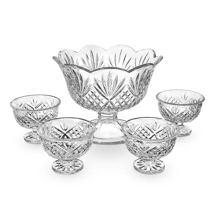 godinger Dublin Crystal 5 Piece Dessert Set