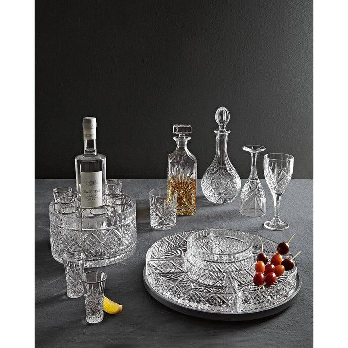 Godinger Dublin Crystal 5 Section Lazy Susan