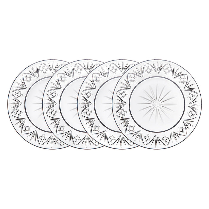 godinger Dublin Crystal Appetizer Plates Set of 4