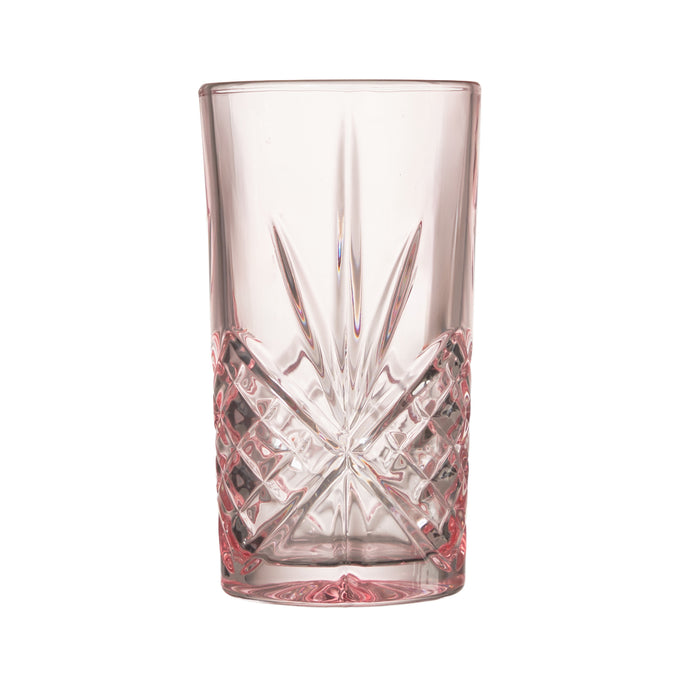 Godinger Dublin Crystal Blush Highball Set Of 4
