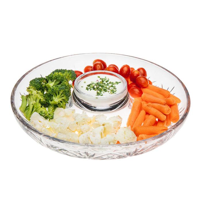 Godinger Dublin Crystal Chip & Dip