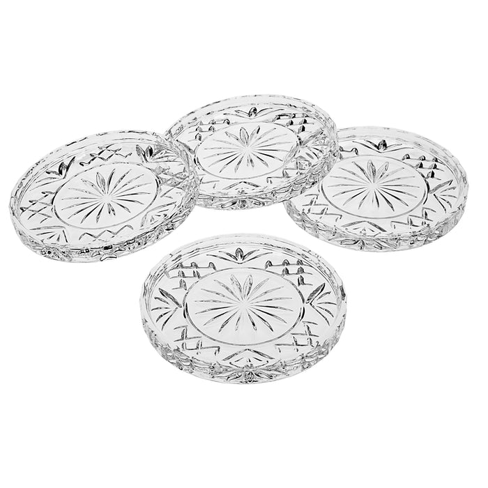 godinger Dublin Crystal Coaster Set