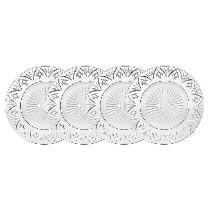 godinger Dublin Crystal Dinner Plate Set of 4