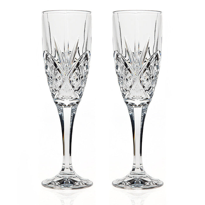 godinger Dublin Crystal Flute Set of Two