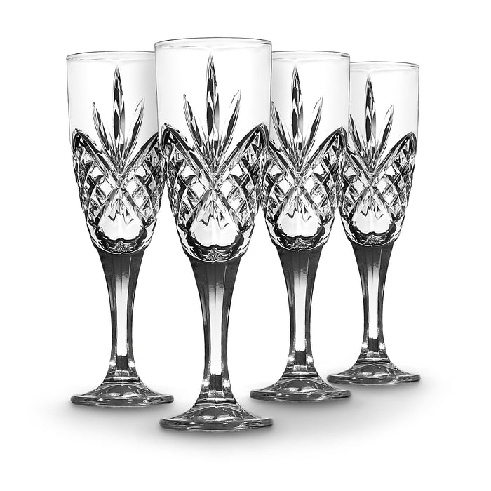 godinger Dublin Crystal Flutes Set of 4