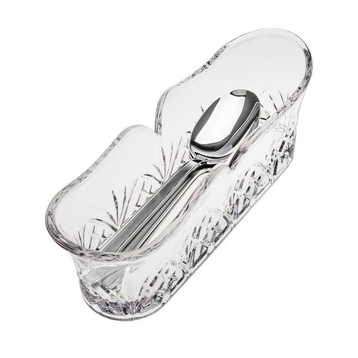 Godinger Dublin Crystal Fork & Spoon Caddy