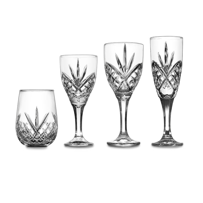 Godinger Dublin Crystal Goblet Set Of 4