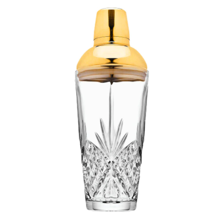 Godinger Dublin Crystal Gold Martini Shaker