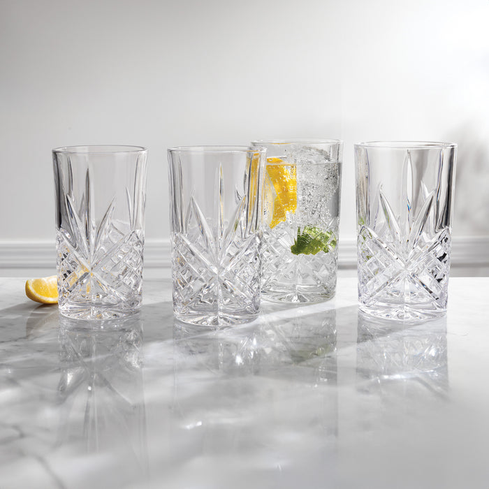 Godinger Dublin Crystal Highball Set Of 4