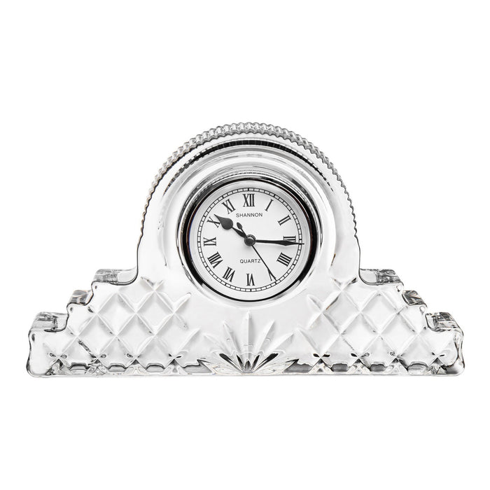 godinger Dublin Crystal Mantle Clock