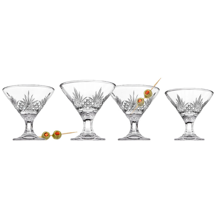 Godinger Dublin Crystal Martini Set Of 4