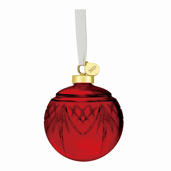godinger Dublin Crystal Red Ornament