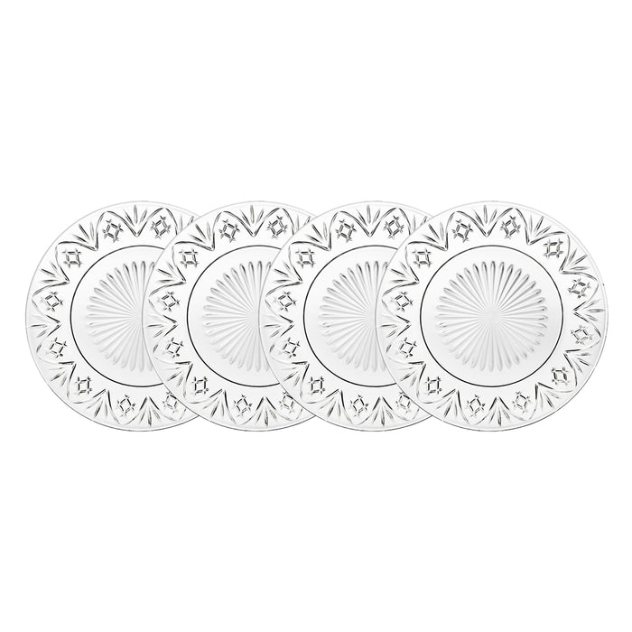 Godinger Dublin Crystal Salad Plate Set Of 4