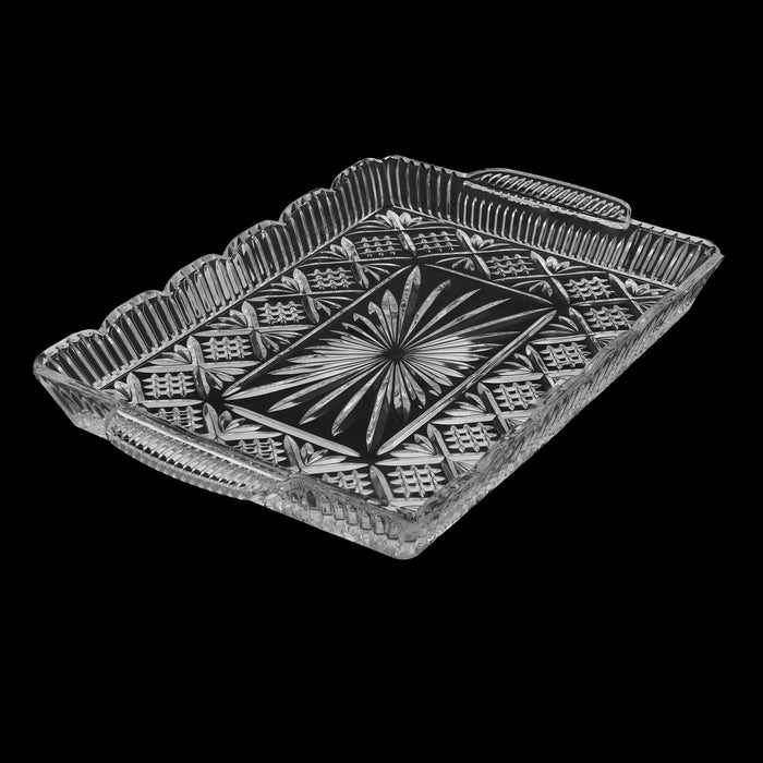 Godinger Dublin Crystal Scalloped Serving Tray