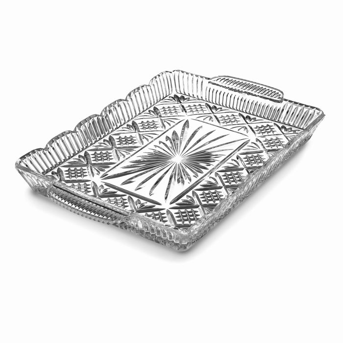 godinger Dublin Crystal Scalloped Serving Tray