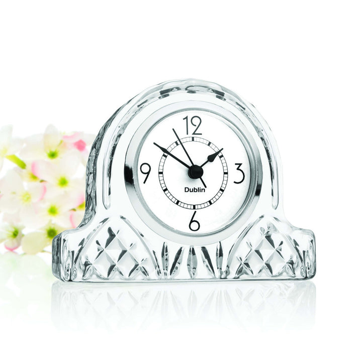 godinger Dublin Crystal Small Mantle Clock