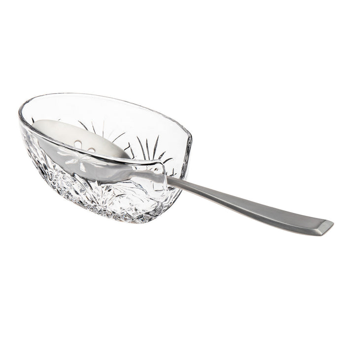 Godinger Dublin Crystal Spoon Rest Caddy