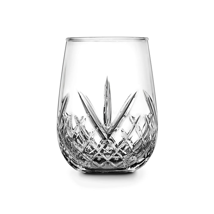 Godinger Dublin Crystal Stemless Wine Set Of 4
