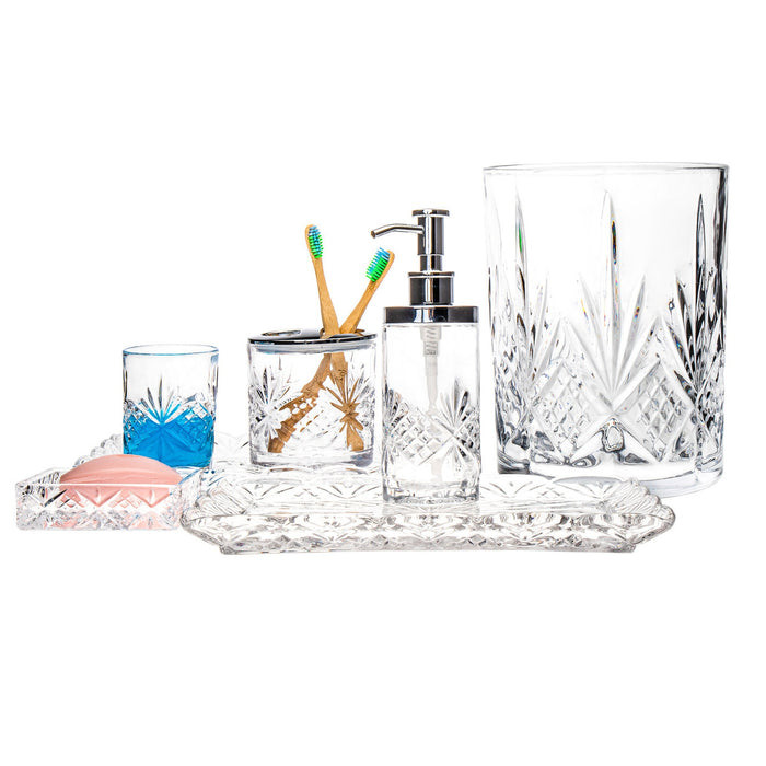 Godinger Dublin Crystal Tooth Brush Holder