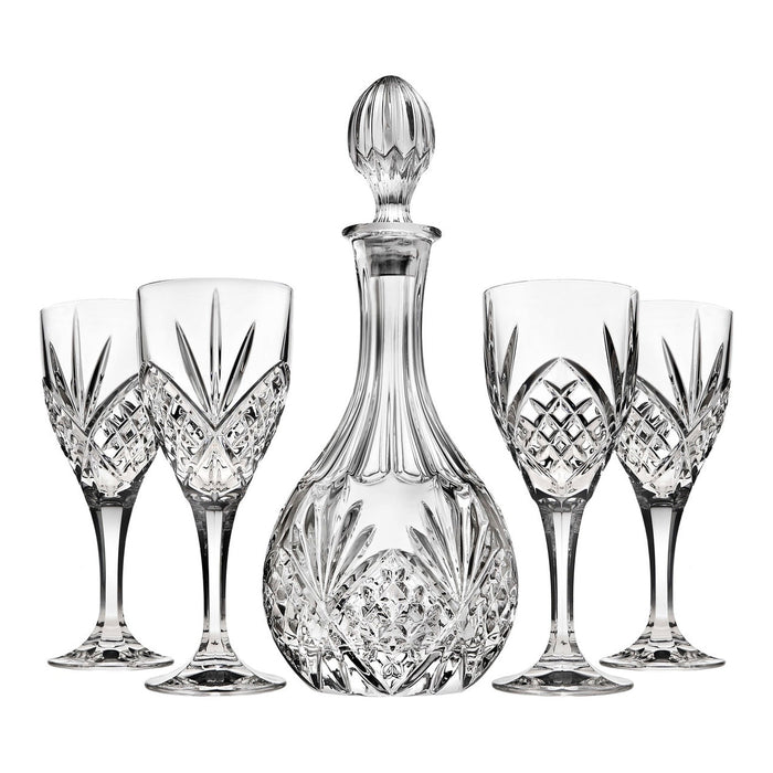 Godinger Dublin Crystal Wine Decanter 5 Piece Set