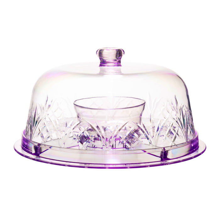 Godinger Dublin Lavender Acrylic 6 In 1 Cake Dome