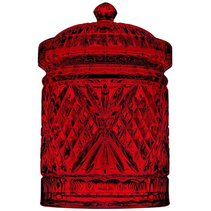 godinger Dublin Red Crystal Kitchen Canister