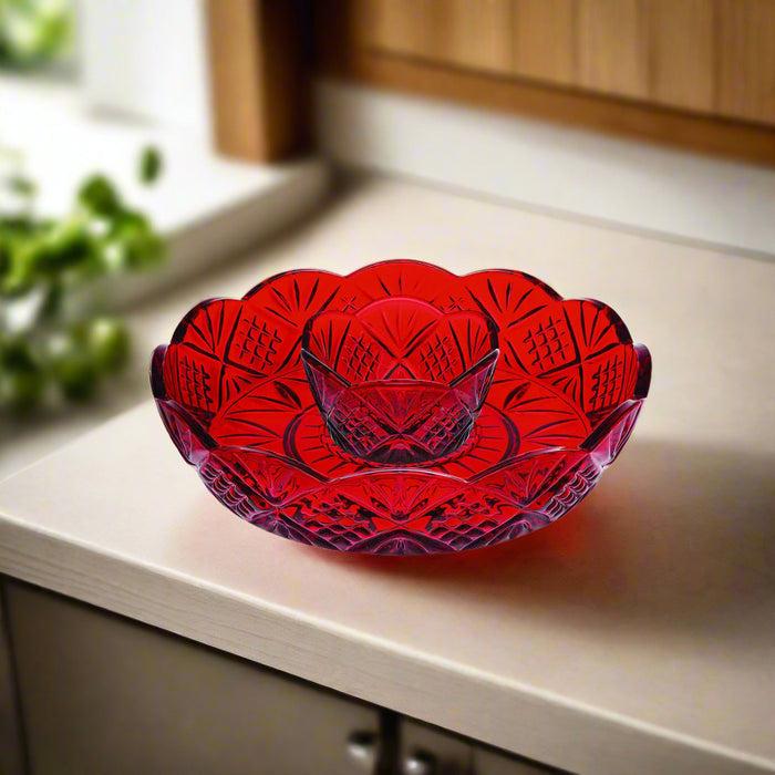 Godinger Dublin Red Mini Chip-n-Dip