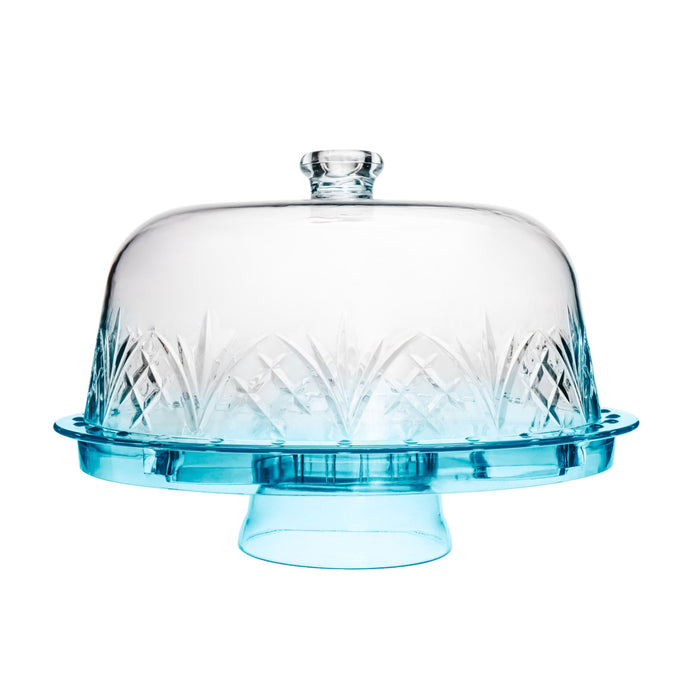 godinger Dublin Seafoam Acrylic 6 In 1 Cake Dome