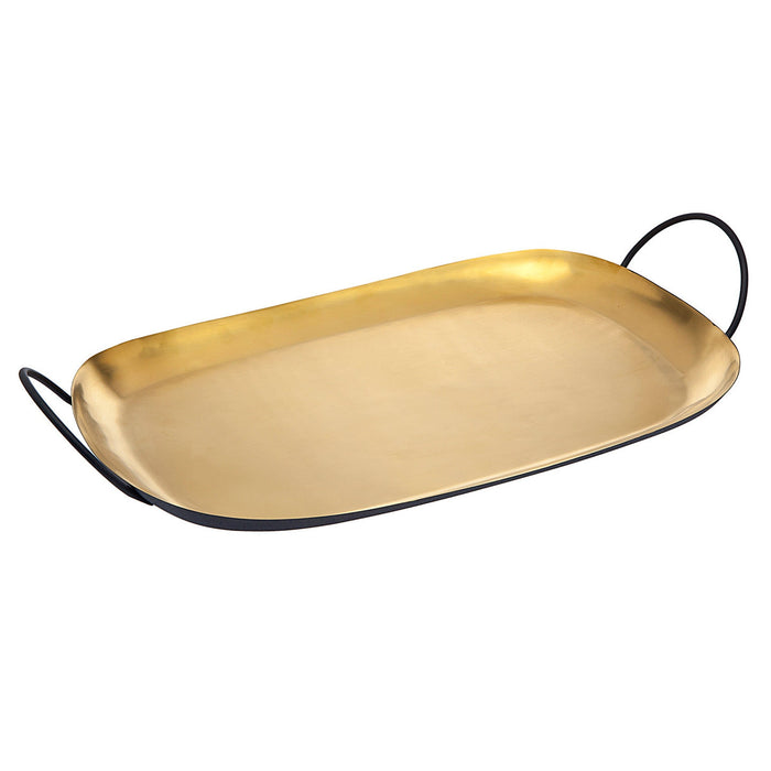 godinger Encalmo Textured Black & Gold Serving Tray