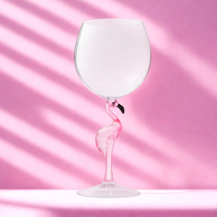 Godinger Flamingo Acrylic Wine Glass