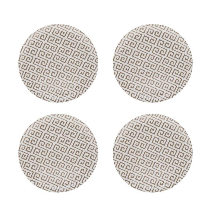 godinger Geometric Melamine Salad Plate Set of 4