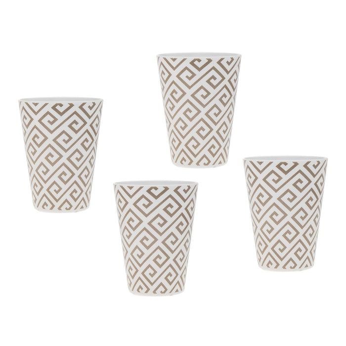 godinger Geometric Melamine Tumbler Set of 4
