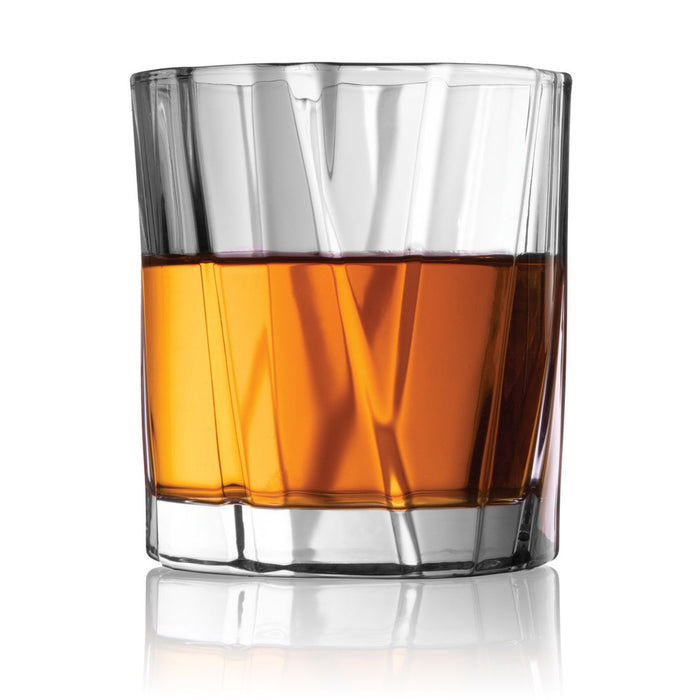 Godinger Glacier Double Old Fashion Glass Set Of 4